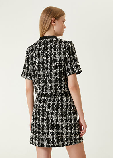 Beymen Club Black Crowbar Patterned Tweed Blouse - 6