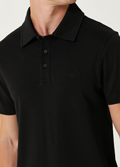 Beymen Club Slim Fit Siyah Polo Yaka Jersey T-shirt - 6