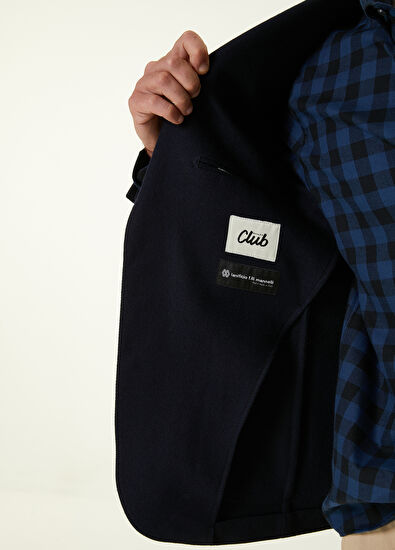 Beymen Club Drop 6 Navy Cashmere Wool Blazer - 9