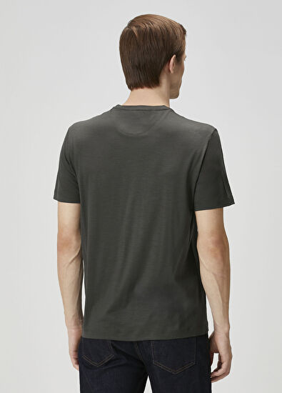 Maurizio Baldassari Dark Green Wool T-Shirt - 4