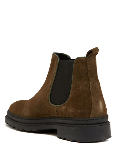 Beymen Club Khaki Men's Leather Boots - 3