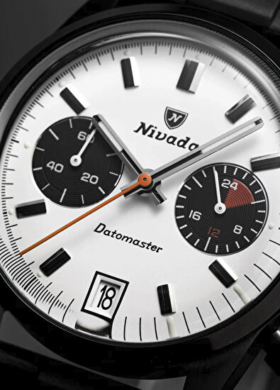 Nivada Grenchen Datomaster 88008Q33 Siyah Silikon Erkek Kol Saati - 5