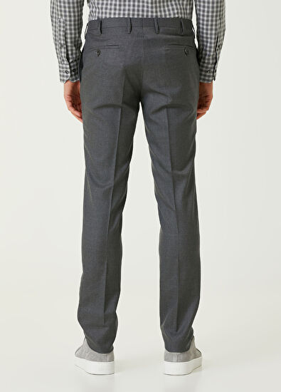 Rota Açık Gri Yün Pantolon - 3