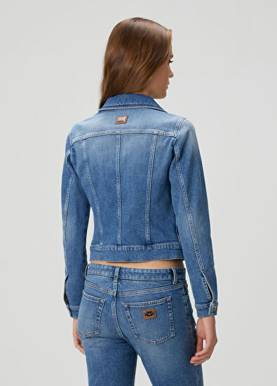 Dolce&Gabbana Mavi Denim Ceket - 4
