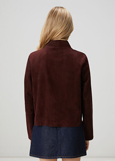 Beymen Club Bordo Süet Ceket - 4