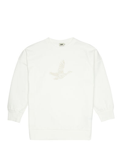 Beymen Club White Logo Embroidered Sweatshirt - 7