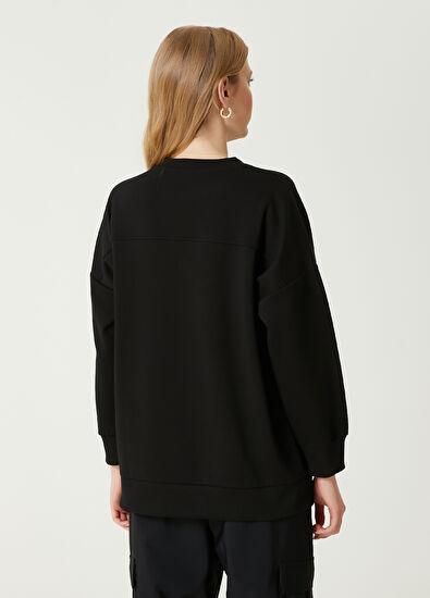 Siyah Logo Nakışlı Sweatshirt Beymen Club Siyah Logo Nakışlı Sweatshirt - 6