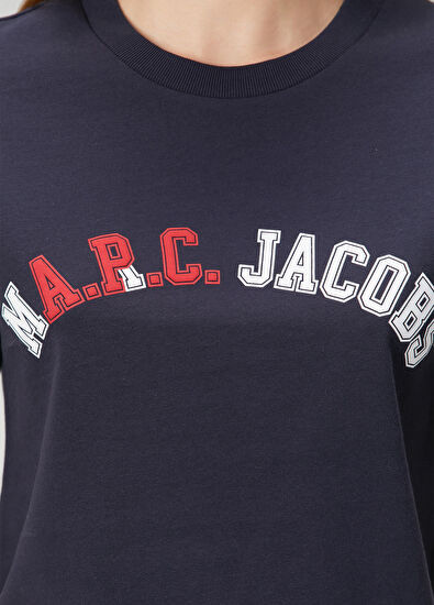 Marc Jacobs x A.P.C. Navy Blue Logo T-Shirt - 5