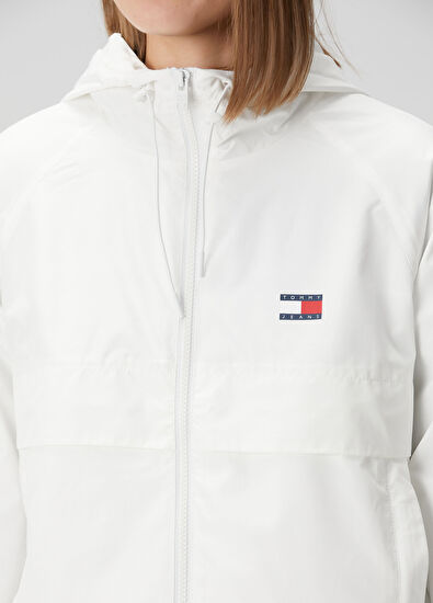 Essential Beyaz Yağmurluk - Görsel 6