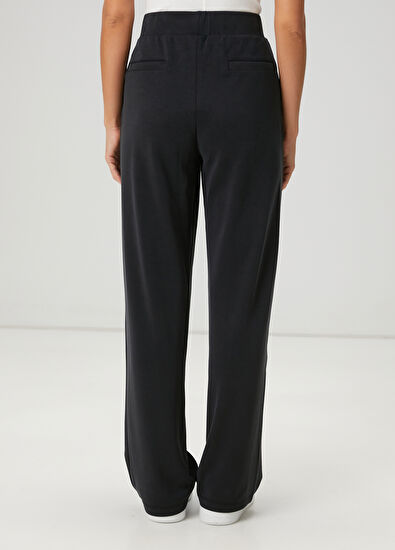 Beymen Club Siyah Nervürlü Eşofman Altı - 4