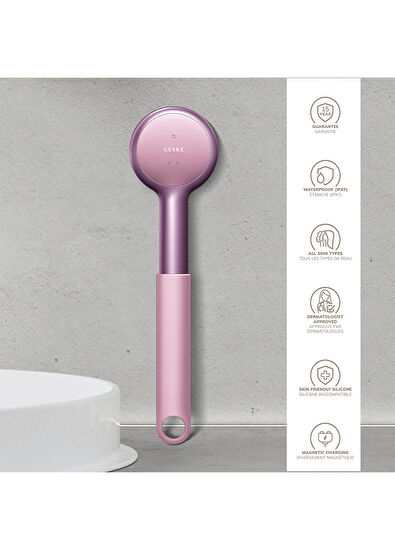 Geske Sonic LED Full-Body Brush & Intensive Exfoliator Pink Kırmızı Led Terapili Vücut Temizleme ve Cilt Bakım Cihaz - 5