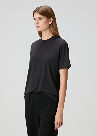 Skims Relaxed Siyah T-shirt - 3