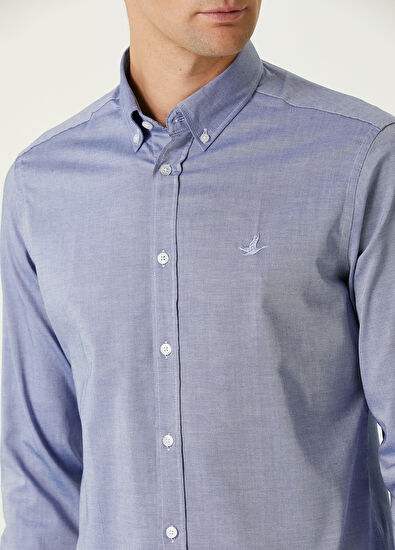 Beymen Club Comfort Fit Dark Blue Shirt - 4