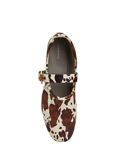 AllSaints Sabine Desenli Deri Babet - 4