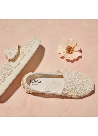 Toms 10022059 Alpargata Classic Moroccan Kroşeli Kız Çocuk Espadril - 6