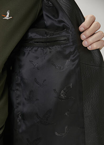 Beymen Club Black Leather Jacket - 10