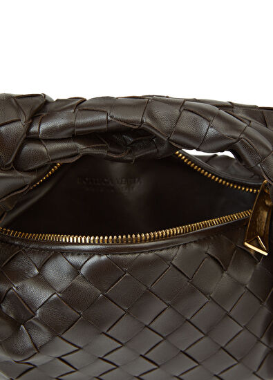 Mini Jodie Koyu Kahverengi Kadın Deri Çanta - Görsel 6