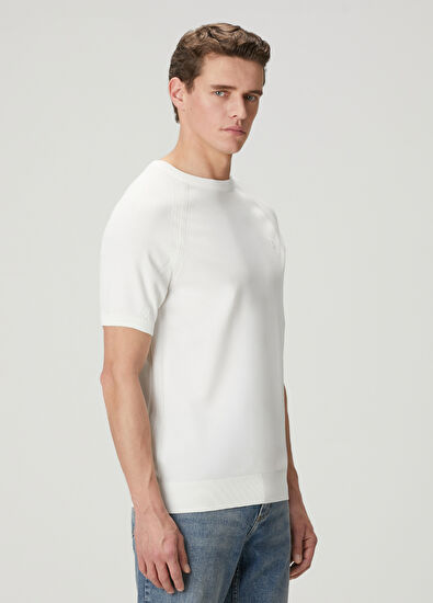 Beymen Club Kırık Beyaz Kısa Kollu Kazak - 4