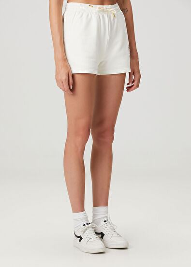 Casablanca Beyaz Nakışlı Şort - 3