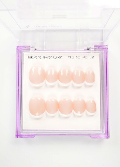 Don't Wear Don't Wear Tan Short Ballerina 15 Pcs Prosthetic False Nail KBLK1539FK - 3