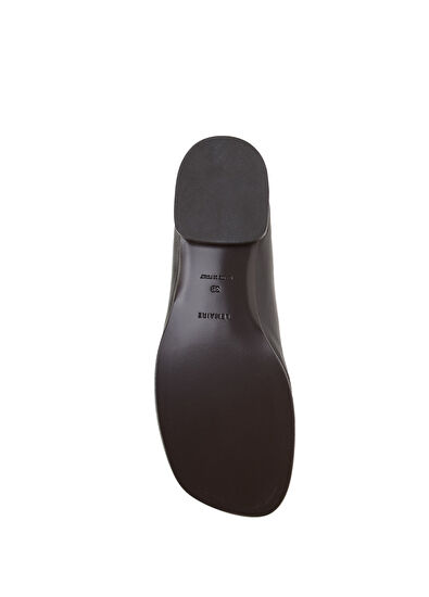 Lemaire Glove Dark Brown Leather Ballet Flats - 5