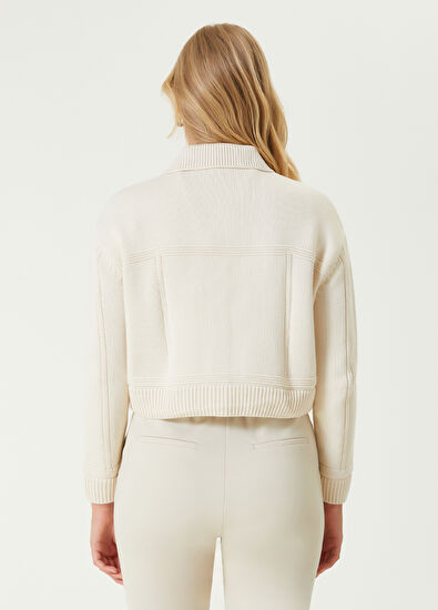 Beymen Club Ekru Trucker Triko Ceket - 6