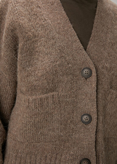 Beymen Club Mink Crop Knitwear Cardigan - 5