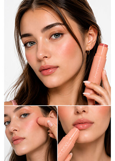 Dora Joy Blend Joy Lip & Cheek Multi 04 Dewy Peach Stick Blush - 5