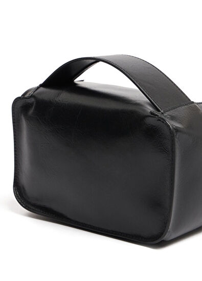 Rick Owens Black Leather Shaving Bag - 4