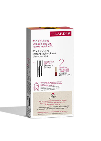 Clarins Wonder Volume XXL Mascara + Lip Comfort Oil Set of 2 - 4