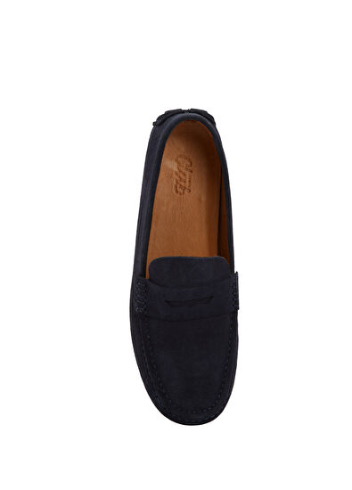Beymen Club Lacivert Erkek Süet Loafer - 4