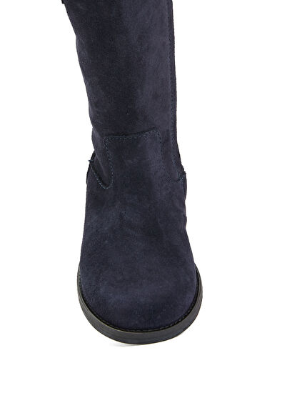 Dolce&Gabbana Mavi Kız Çocuk Süet Çizme - 4