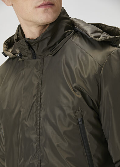 Beymen Club Haki Kapüşonlu Mont - 6