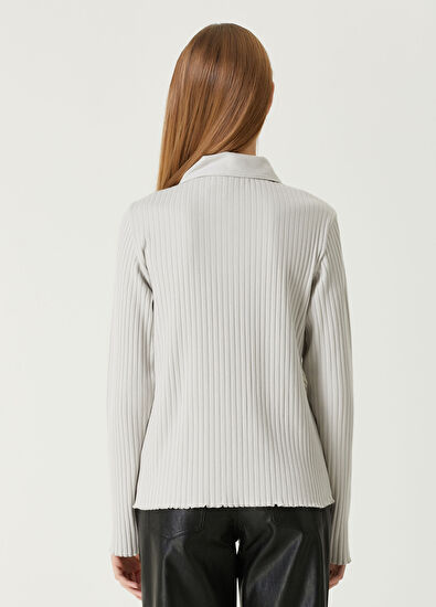 Vince Kırık Beyaz Ribli Hırka - 5