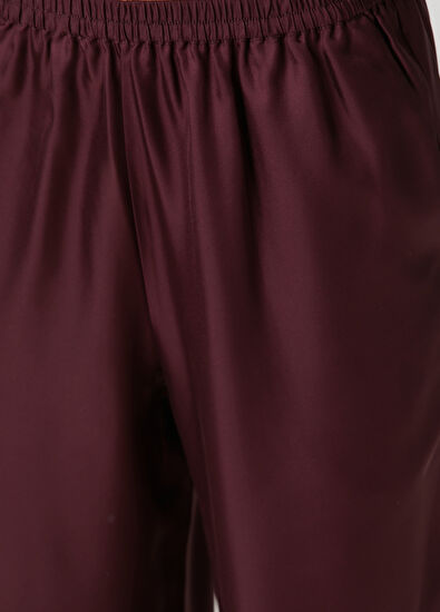 Loulou de Saison Alera Mürdüm İpek Pantolon - 5