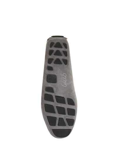 Beymen Club Grey Band Detailed Mens Suede Driver - 5