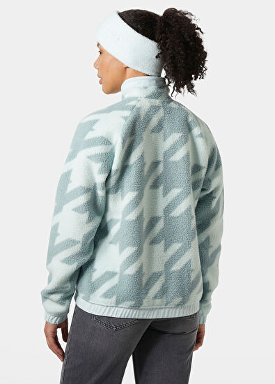 Helly Hansen W Imperial Printed Pile Snap Icicle Women's Sports Sweatshirt - 3