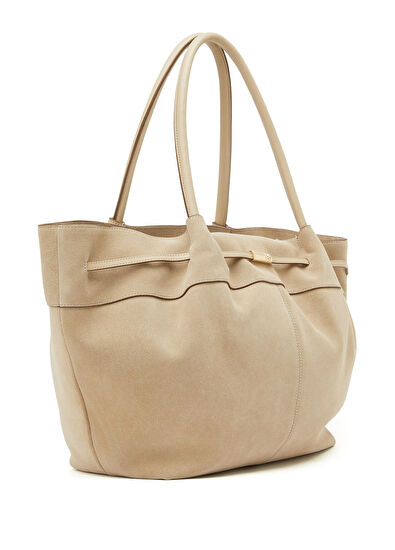 Boss Helya Beige Women's Leather Bag - 3