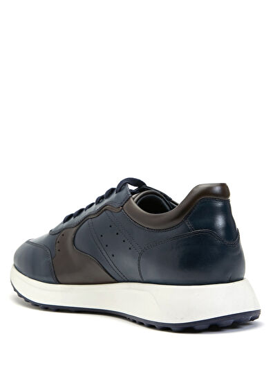 Beymen Club Navy Blue Mens Leather Sneakers - 3