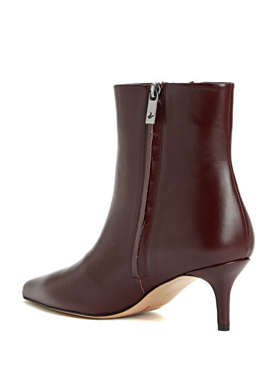 Beymen Club Burgundy Women's Leather Boots - 3