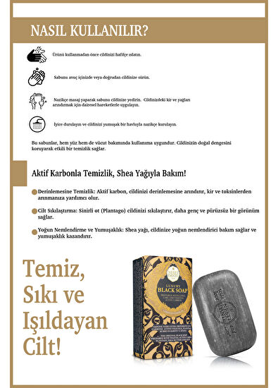 Nesti Dante Luxury Black Intensive Care Vegan Care Bar Soap 250 g - 4