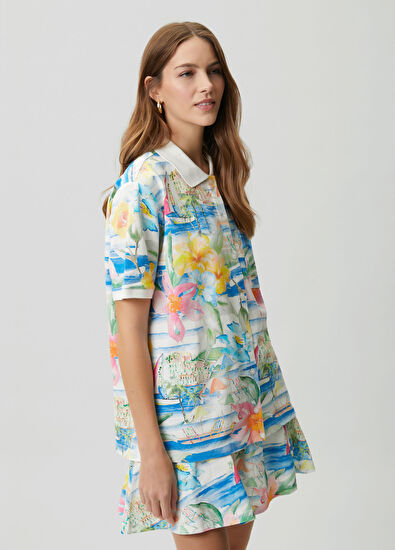 Beymen Club Hawaii Desenli Polo T-shirt - 5