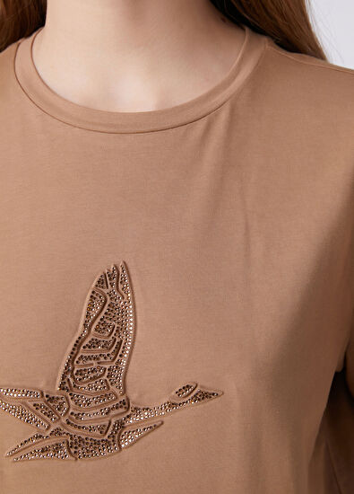 Beymen Club Camel Gofre Hotfix Logolu Sweatshirt - 7