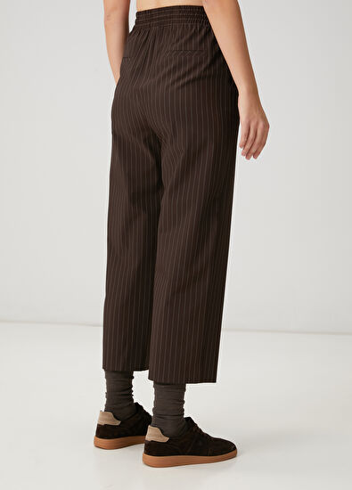 Beymen Club Kahverengi Çizgili Pantolon - 4
