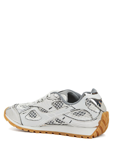 Bottega Veneta Orbit White Silver Mens Sneakers - 3