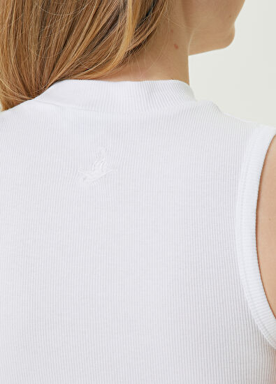 Beymen Club Beyaz Logo Detaylı Atlet - 4