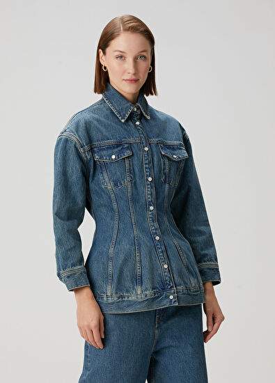 Wardrobe Nyc Blue Denim Jacket - 3