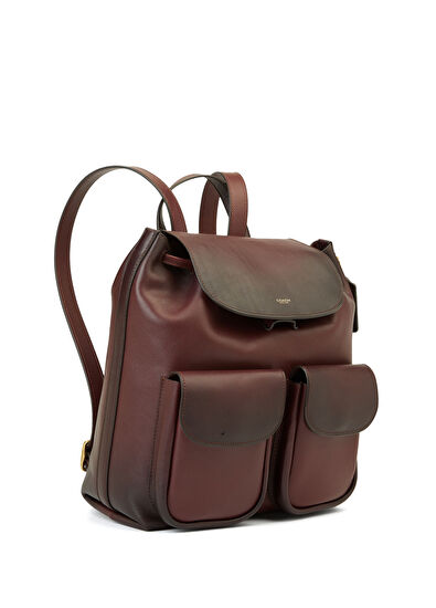 Coach Crosby Bordo Kadın Deri Sırt Çantası - 3