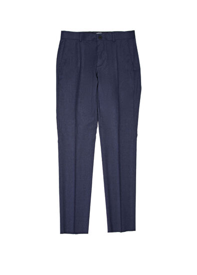 Beymen Club Drop 6 Navy Blue Wool Flannel Suit - 7