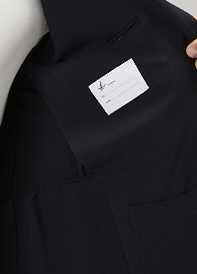 Beymen Club Navy Blue Crinkle Textured Suit - 10